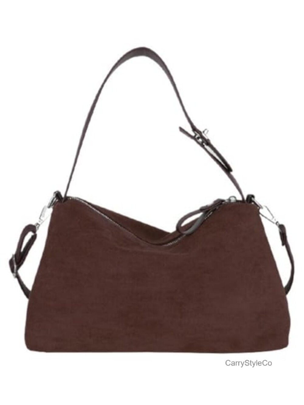 Suede Velvet Tote Bag Vintage Crossbody Shoulder Handbag Fall Winter Purse